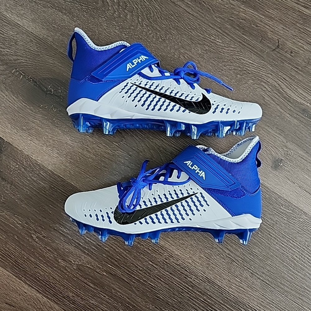 Sz 11 Nike Alpha Menace Pro 2 Mid Football Cleats Royal Blue BV3945-101 Mens